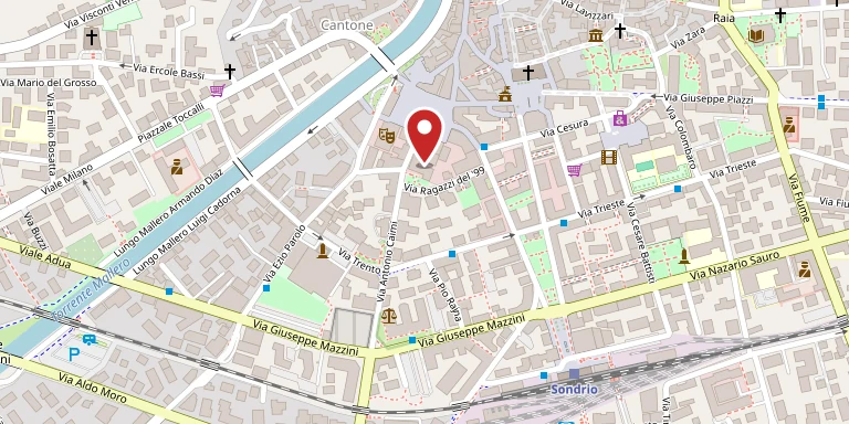 Mappa di Valdersa: il segnaposto indica Pro Loco Valdersa